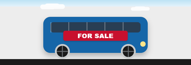 Vehicle with a FOR SALE sign