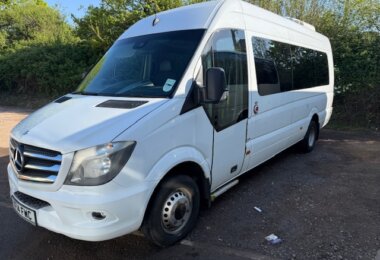 2014 Mercedes, 19 seater, £24,999.